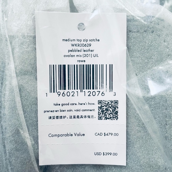 NWT Kate Spade ♠️Rowe Medium Top Zip Satchel / Avalon Mist - Picture 4 of 7